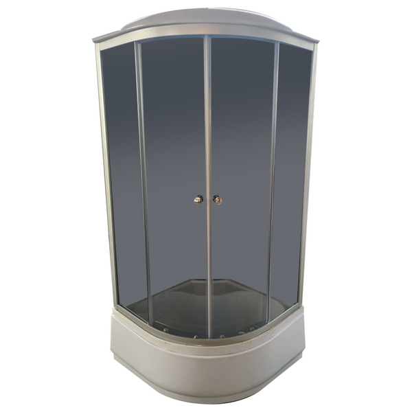 Бокс душевой с гидромассажем Mixxus STRONG SBH01-90x90x215-GR SATIN с высоким поддоном (MI6889) MI6889 фото