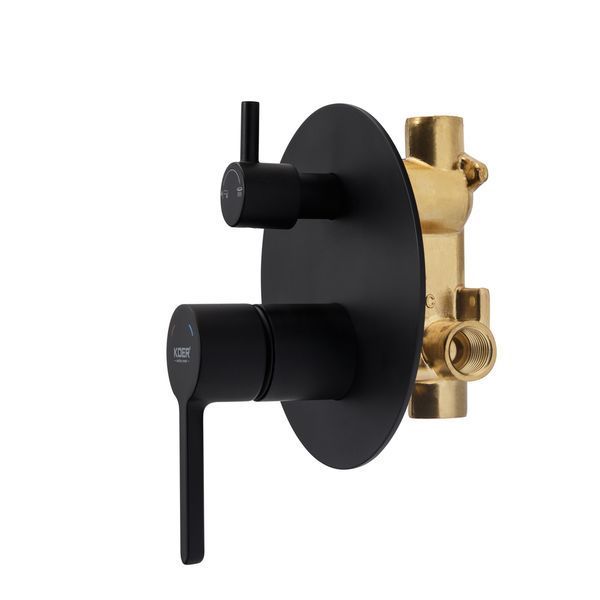 Вбудована душова система Koer KB-66029-05 3 функції Колір чорний (KR5492) KR5492 фото
