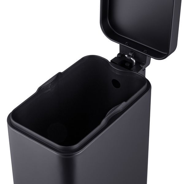 Відро для сміття з плавним закриттям прямокутне Mixxus Premium Quadro-TC0105 Black 5 л колір чорний (MI7061) MI7061 фото