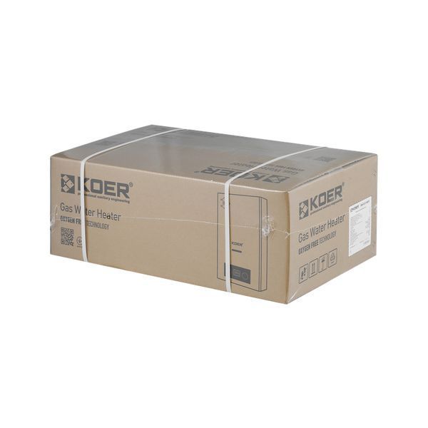 Газовая колонка KOER KWH.G0110 GRAY дымоходная 10 л/мин, цвет серый (KR5555) KR5555 фото