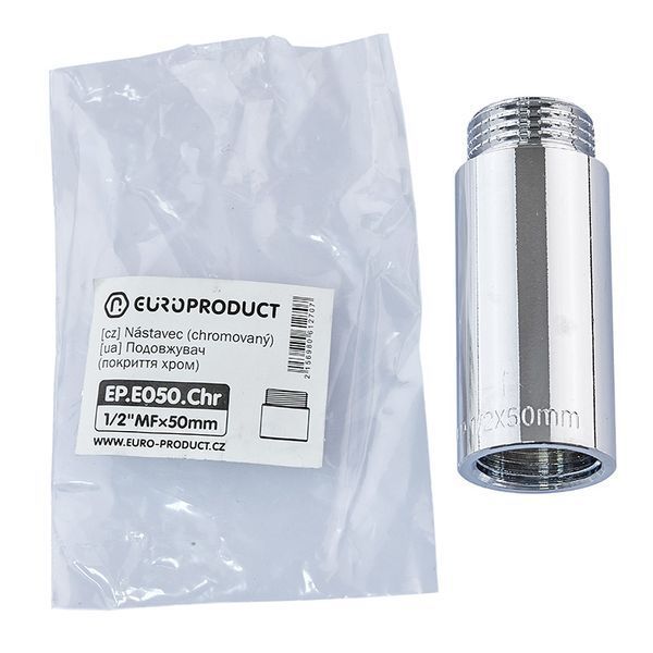 Удлинитель Europroduct EP.E050.Chr - 1/2"MF-50мм хром (EP6127) EP6127 фото