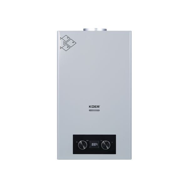 Газовая колонка KOER KWH.G0110 GRAY дымоходная 10 л/мин, цвет серый (KR5555) KR5555 фото