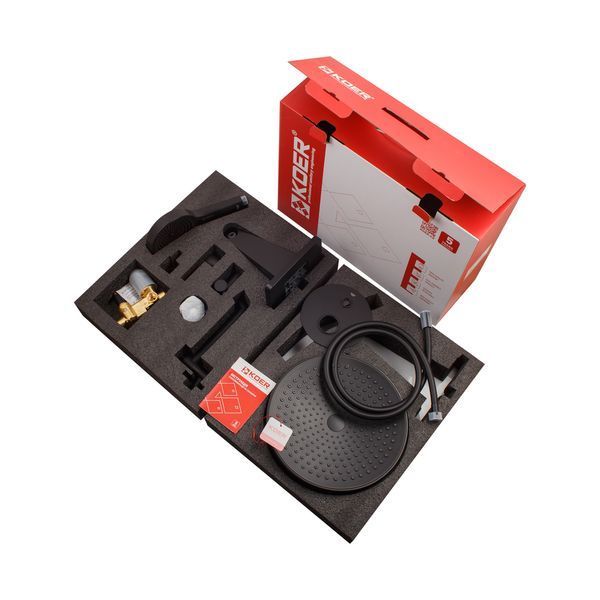 Вбудована душова система Koer KB-66029-05 3 функції Колір чорний (KR5492) KR5492 фото
