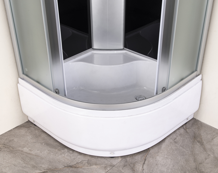 Бокс душевой с гидромассажем Mixxus STRONG SBH01-90x90x215-GR SATIN с высоким поддоном (MI6889) MI6889 фото