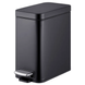 Відро для сміття з плавним закриттям прямокутне Mixxus Premium Quadro-TC0105 Black 5 л колір чорний (MI7061) MI7061 фото 1