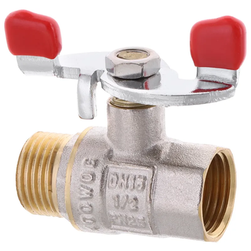 Кран кульовий Waterpro 1/2" ГШМ (сталева метелик) (WP2907) WP2907 фото