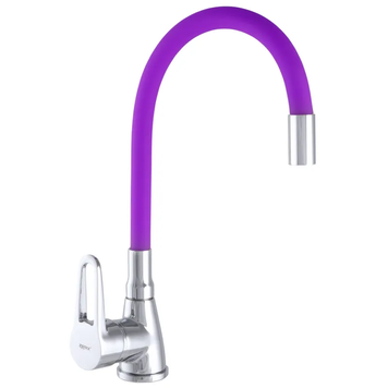 Смеситель для кухни Zerix SOP7 045 с фиолетовым гибким изливом (ZX2666) ZX2666 фото
