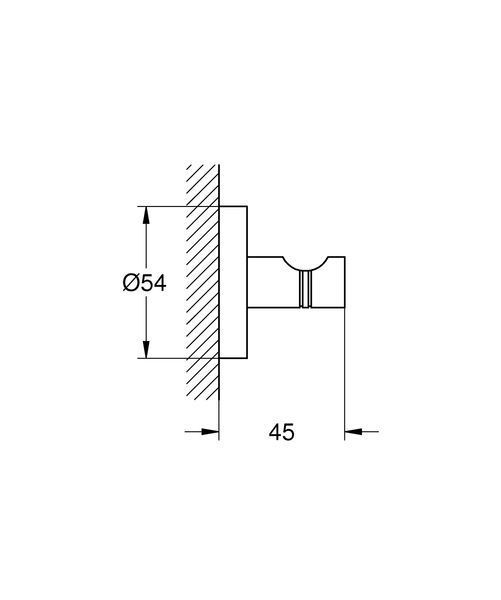 Гачок для халату Grohe Essentials New (40364001) 40364001 фото