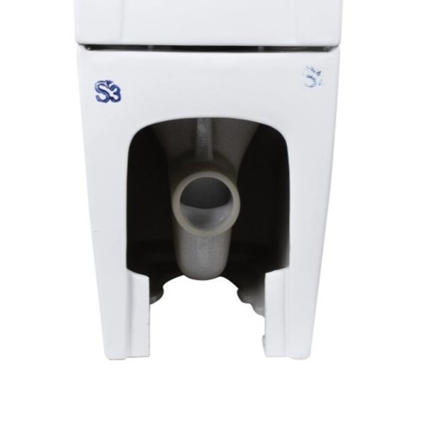Чаша унітазу-компакту Mixxus Premium Quadro-0401-T1 Bowl 610х365х825 Tornado 1.0 без сидіння (MI8343) MI8343 фото