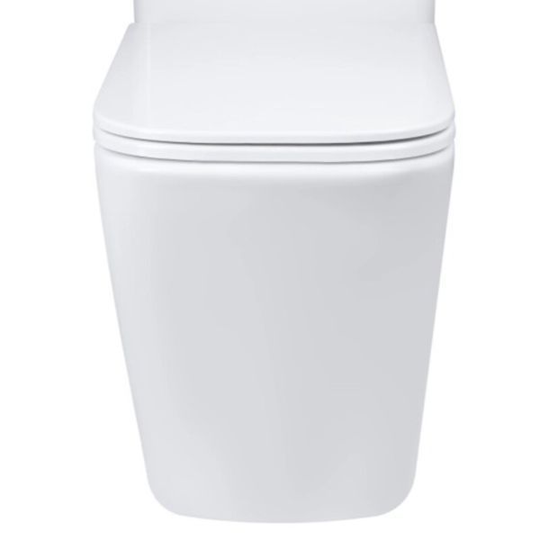 Чаша унітазу-компакту Mixxus Premium Quadro-0401-T1 Bowl 610х365х825 Tornado 1.0 без сидіння (MI8343) MI8343 фото
