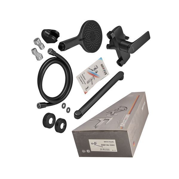 Змішувач для ванни Mixxus Premium DERBY 006 (EURO) BLACK (MI6602) MI6602 фото