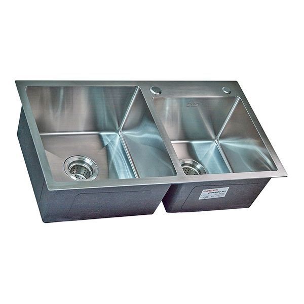 Мийка Zerix ZH7843DS-215 (3.0/1.0) Satin з диспенсером та сушаркою для посуду (ZM5570) ZM5570 фото