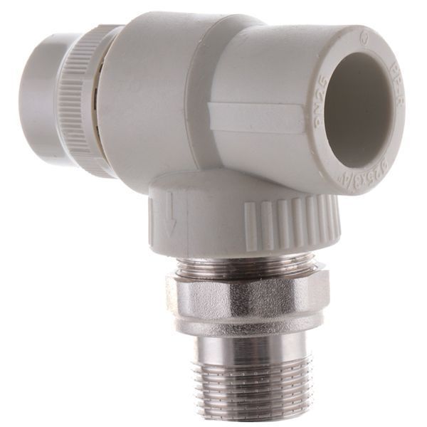 Кран термостатичний кутовий PPR 25x3/4 Koer K0150.PRO (KP0190) KP0190 фото