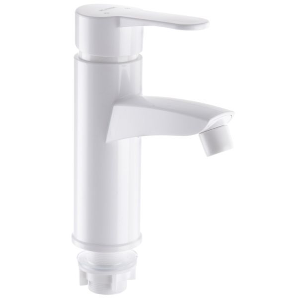 Змішувач для умивальника Plamix Sergio-001 (W) Білий (без підводки) (PM0602) PM0602 фото