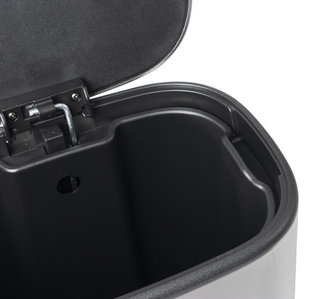 Відро для сміття з плавним закриттям овальне Mixxus Premium Diverse-TC0112 SS Color 12л колір наржавійка (MI7079) MI7079 фото