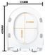 Сидение-крышка для унитаза Mixxus SEAT COVER WAVE-2003 420х335х30mm дюропласт с микролифтом (MI7039) MI7039 фото 3