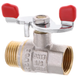 Кран кульовий Waterpro 1/2" ГШМ (сталева метелик) (WP2907) WP2907 фото 1
