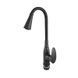 Змішувач для кухні PLAMIX CEZAR-011-B SET MATTE BLACK REFL.BLACK з силіконовим виливом, з підведенням (PM0719) PM0719 фото 6