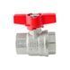 Кран кульовий ГГМ Koer Extreme KE.217-25 - 1" FF ручка "метелик" червона (KR5758) KR5758 фото 2