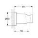 Настенный держатель для ручного душа Grohe Rainshower (22117KF0) 22117KF0 фото 2