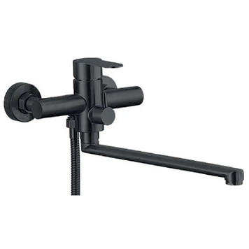 Смеситель для ванны Zerix DAX-006 (Euro) Black с нерж. стали SUS304 (ZX4816) ZX4816 фото