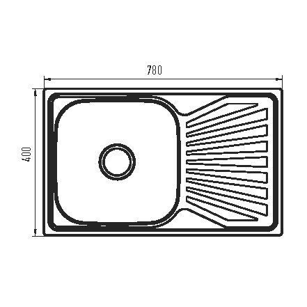 Мойка кухонная Zerix Z7848-08-180MD (micro decor) (ZS0574) ZS0574 фото