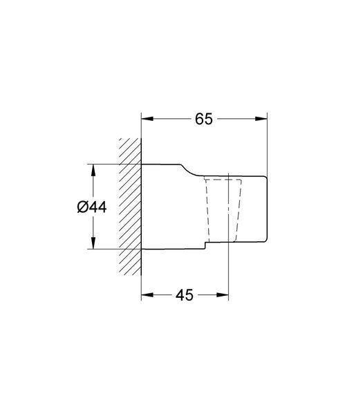 Настенный держатель для ручного душа Grohe Relexa neutral (28622000) 28622000 фото