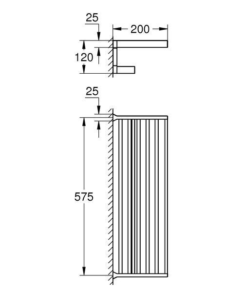 Поличка для рушників Grohe Selection Cube (40804000) 40804000 фото