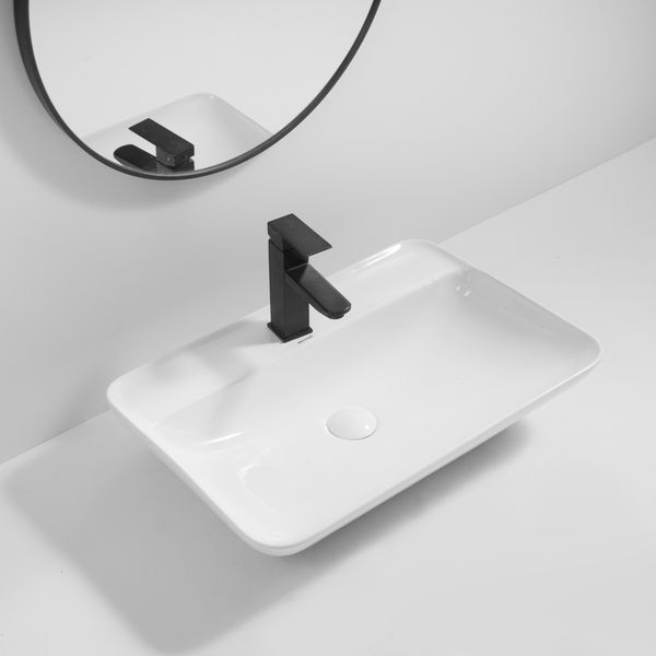 Раковина накладная Mixxus Premium BEVEL-0203 600х405х120mm с отверстием под смеситель (MP6513) MP6513 фото