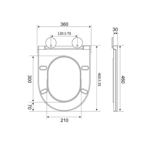 Унітаз підлоговий безбачковий Mixxus Premium Bevel-0702-T3 555х365х410mm система змиву Tornado 3.0 (MP6715) MP6715 фото