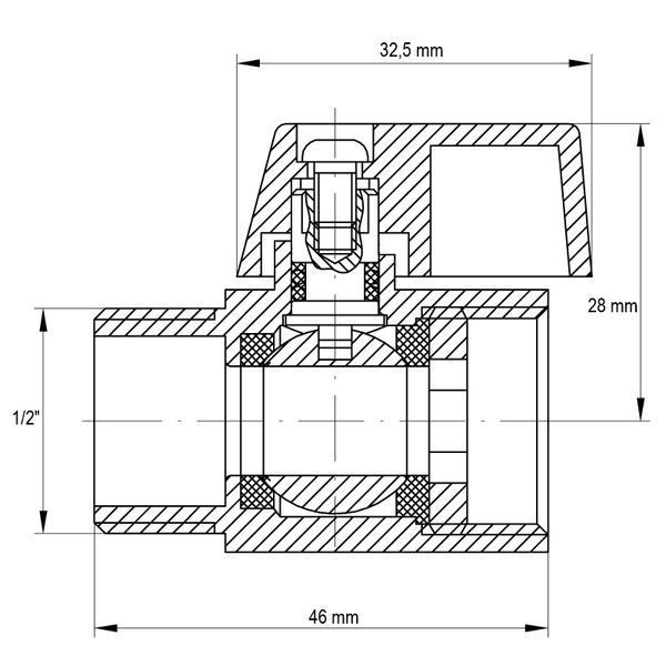 Кран "мини" 1/2" ГШБ Koer KR.401 (KR0156) KR0156 фото