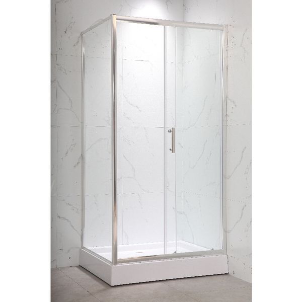 Душова кабіна з низьким піддоном Mixxus HARD SCT01-120x80x198-TR Chrome NEW прозоре скло 5мм (MI8428) MI8428 фото