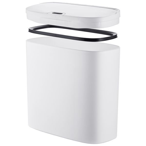 Мусорное ведро сенсорное прямоугольное Mixxus Wave-TC0414 White 14 л (цвет белый) (MI8405) MI8405 фото