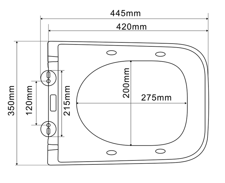 Унітаз-біде підвісний Mixxus Premium QUADRO-1301-R 510x350x345mm система змиву RIMLESS (MP6658) MP6658 фото