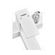 Смеситель для ванны Plamix Kubus-009 EURO SET White (со шлангом, лейкой и кронштейном) (PM0673) PM0673 фото 4