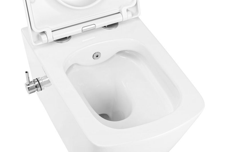 Унітаз-біде підвісний Mixxus Premium QUADRO-1301-R 510x350x345mm система змиву RIMLESS (MP6658) MP6658 фото