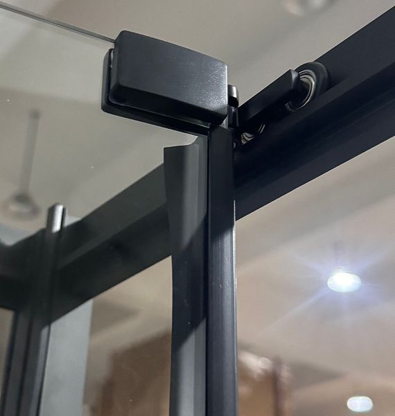 Душова кабіна без піддону Mixxus Premium Quadro SC01-90x90x195-TR Black прозоре скло 6мм (MI8292) MI8292 фото