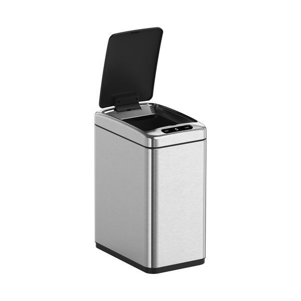 Мусорное ведро сенсорное прямоугольное Koer TC-020408-02 8 л цвет нержавейка (KR5588) KR5588 фото