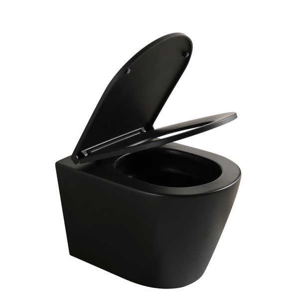 Унитаз подвесной Mixxus Premium BEVEL-0304-T1 BLACK 480x360x360mm сист. смыва TORNADO 1.0 (MP6677) MP6677 фото
