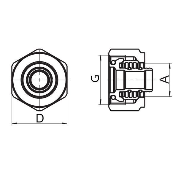 Евроконус Roho R581-075 - 3/4"EK 16х2 (RO0247) RO0247 фото