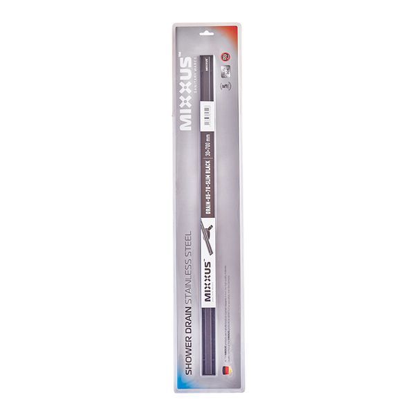 Душовий трап з нерж. сталі SUS304 Mixxus Drain-05-70-Slim Black (30x700 мм) (Чорний) (MI6170) MI6170 фото