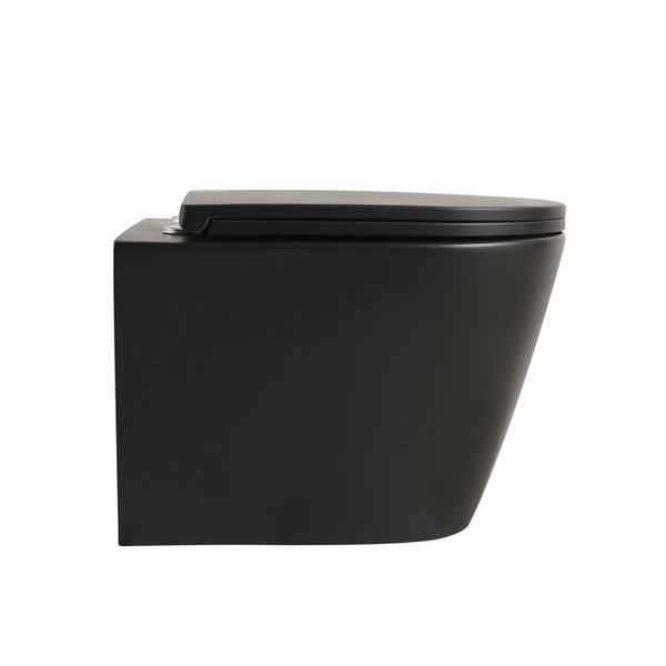 Унитаз подвесной Mixxus Premium BEVEL-0304-T1 BLACK 480x360x360mm сист. смыва TORNADO 1.0 (MP6677) MP6677 фото