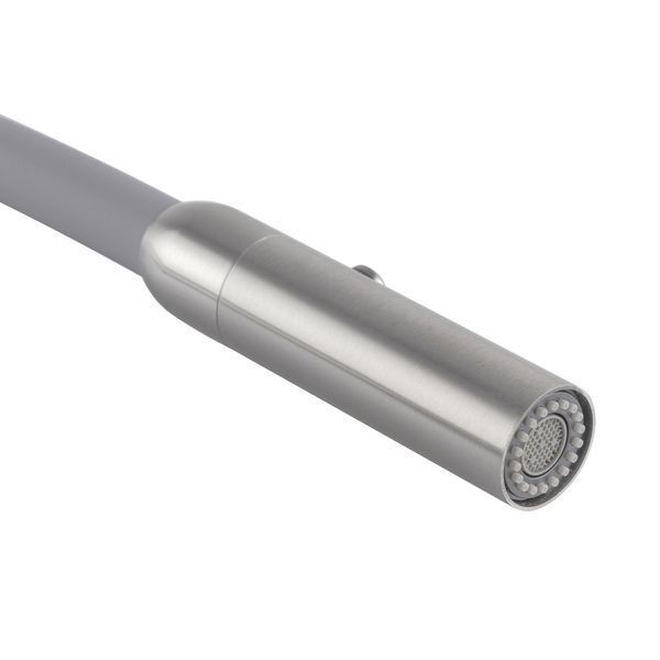 Кухонный смеситель с силиконовым изливом KOER KI-70005-02 (нерж. сталь) (KR3388) KR3388 фото