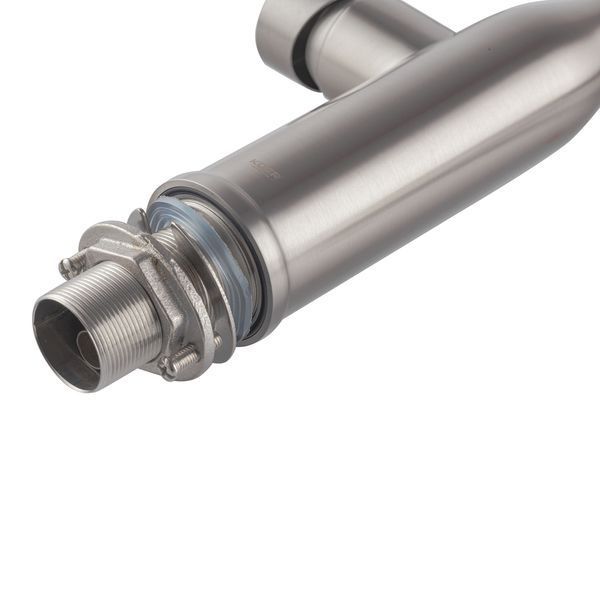 Кухонный смеситель с силиконовым изливом KOER KI-70005-02 (нерж. сталь) (KR3388) KR3388 фото