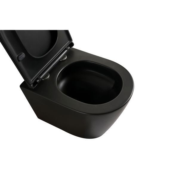 Унитаз подвесной Mixxus Premium BEVEL-0304-T1 BLACK 480x360x360mm сист. смыва TORNADO 1.0 (MP6677) MP6677 фото