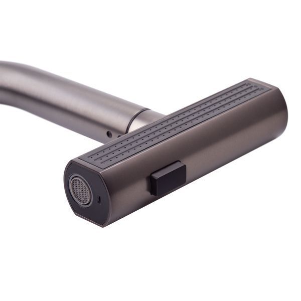 Змішувач для кухні з висувним виливом Mixxus Premium HAMMER 014 GRAPHITE (MI6955) MI6955 фото