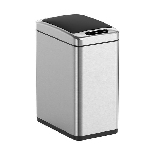 Мусорное ведро сенсорное прямоугольное Koer TC-020408-02 8 л цвет нержавейка (KR5588) KR5588 фото