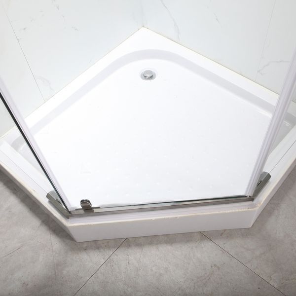 Душова кабіна з низьким піддоном Mixxus LINES SCT01-90x90x198-TR Graphite NEW прозоре скло 6мм (MI8429) MI8429 фото