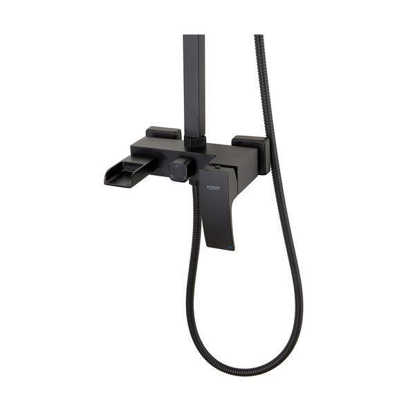 Душевая колонна со смесителем водопад Koer KB-58007-05 (Цвет черный) (KR3463) KR3463 фото