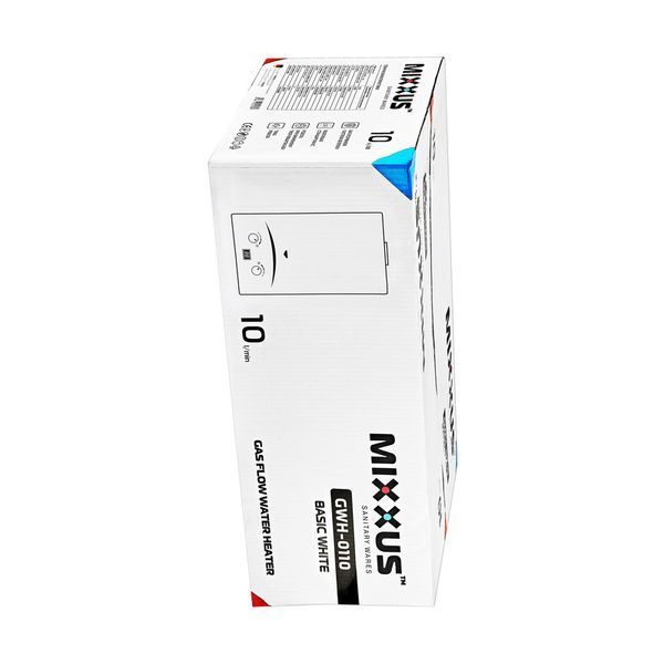 Газова колонка MIXXUS GWH-0110 BASIC WHITE димохідна 10 л/хв (колір білий) (WH0022) WH0022 фото